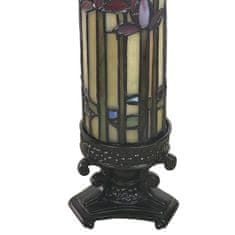 Clayre & Eef Dekorativní stolní lampa Tiffany FLOWERS 5LL-6010