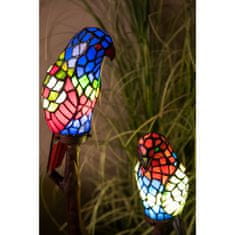 Clayre & Eef Dekorativní stolní lampa Tiffany TWO PARROTS 5LL-6017