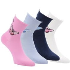 RS dámské vzorované ruličkové ponožky bez gumiček 6101822 4-pack, 35-38