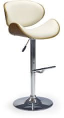 Halmar Barová židle H44, ořech / krémová