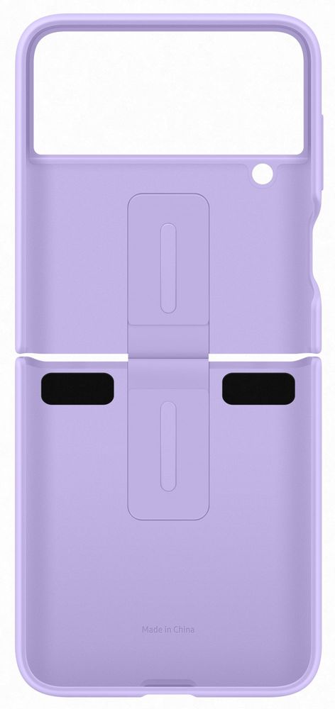 Levně Samsung Silikonový kryt s držákem Z Flip4 Lavender, EF-PF721TVEGWW fialová