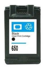 Naplnka HP 650 XL - černá kompatibilní cartridge (CZ101AE)
