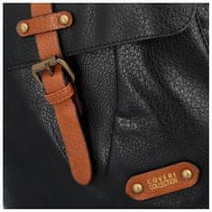 Coveri WORLD Stylová dámská koženková kabelka/batoh Leonela, černá