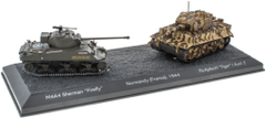 Atlas Models set - Pz.Kpfw.VI Ausf.E Tiger I. vs. M4A4 Sherman Firefly, Normandie, Francie, 1944, 1/72