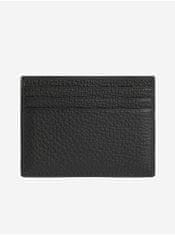 Calvin Klein Černé kožené pouzdro na kreditní karty Calvin Klein UNI