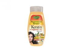 Bione Cosmetics Regenerační šampon KERATIN + ARGANOVÝ OLEJ XXL 400 ml