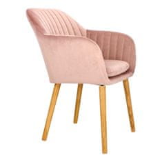 Intesi Židle Emilia Velvet růžová