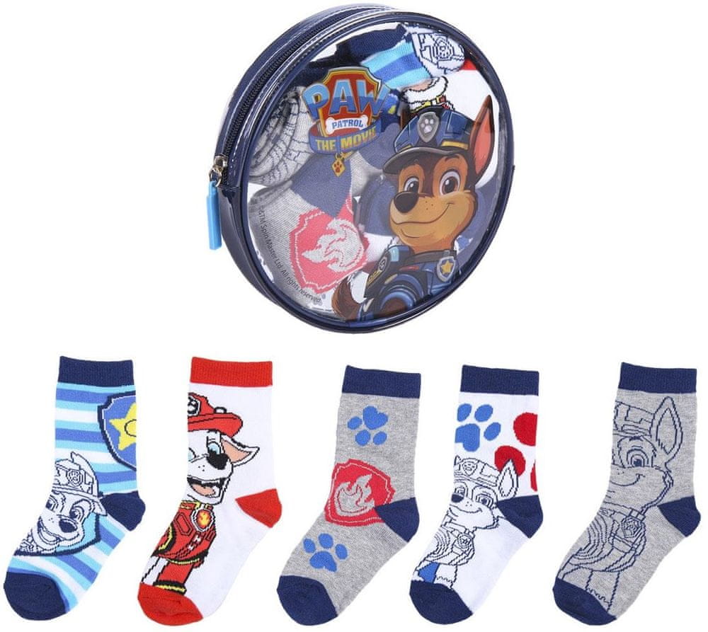Levně Disney chlapecký 5pack ponožek Paw Patrol 2200007421 vícebarevná 25 - 30