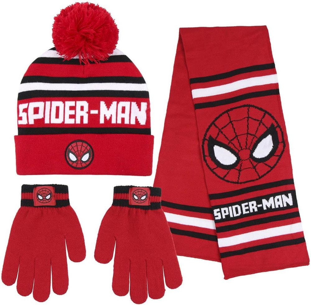 Disney chlapecký set čepice, rukavic a šály Spiderman 2200008059