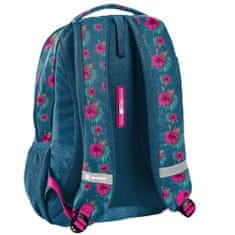 Paso Školní batoh Barbie Růžové květy