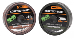 Fox Návazcové materiály Matt Coretex Weedy Green 15lb - 20m