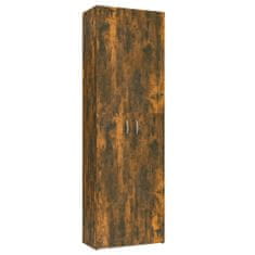 Greatstore Kancelářská skříň kouřový dub 60 x 32 x 190 cm kompozitní dřevo