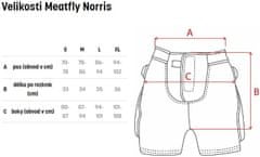 MEATFLY chráničové šortky NORRIS černo-bílo-šedé M