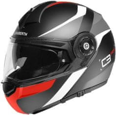 Schuberth Helmets přilba C3 PRO Sestante černo-bílo-červeno-šedá M