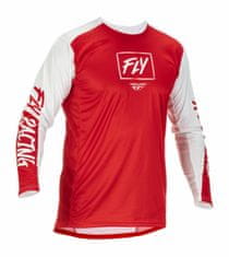 Fly Racing dres LITE bílo-červený XL