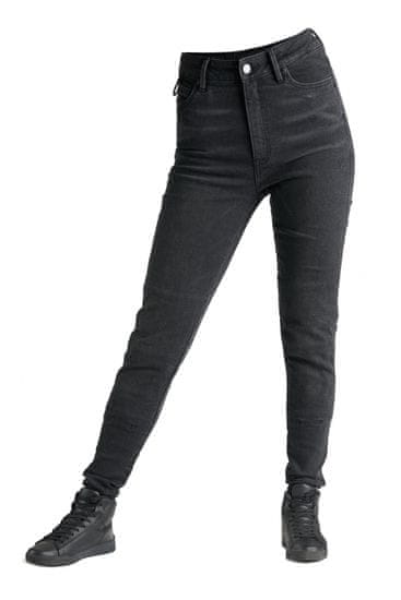 PANDO MOTO kalhoty jeans KUSARI COR 01 dámské washed černé