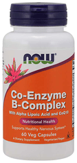 NOW Foods Co-Enzyme Vitamin B-komplex (aktivní koenzymová forma), 60 rostlinných kapslí
