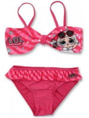 SETINO Dívčí dvoudílné plavky L.O.L. Surprise - tm. růžové