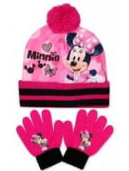 SETINO Dívčí set - čepice a prstové rukavice Minnie Mouse