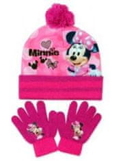 SETINO Dívčí čepice a prstové rukavice Minnie Mouse