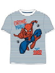 E plus M Chlapecké tričko s krátkým rukávem Spiderman - pruhy - tm. modré 104