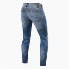 REV´IT! kalhoty jeans PISTON 2 SK Short medium used modro-šedé 32