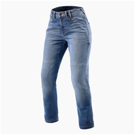 REV´IT! kalhoty jeans VICTORIA 2 SF Short dámské classic modré