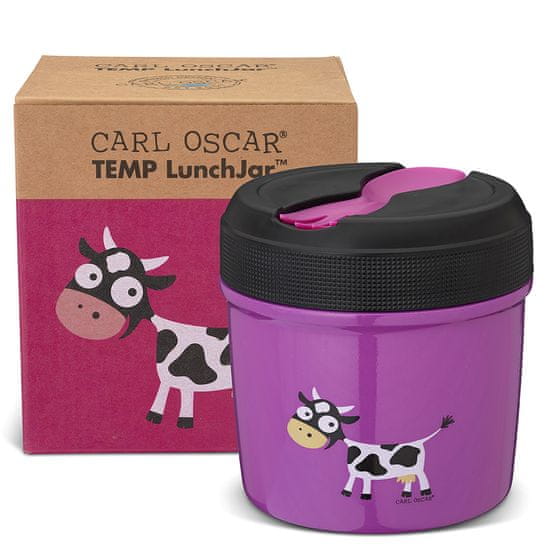 Carl Oscar Dětská termoska na jídlo LunchJar 0,5 l - fialová