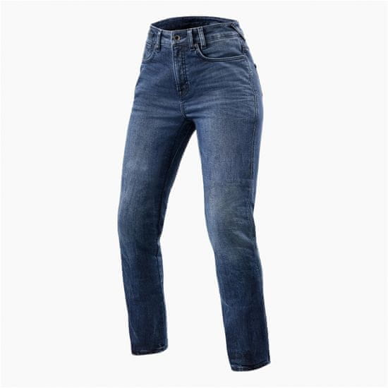 REV´IT! kalhoty jeans VICTORIA 2 SF Short dámské medium modré