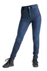 PANDO MOTO kalhoty jeans KUSARI COR 02 dámské washed modré 28