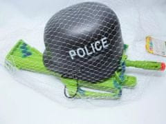 INTEREST Policejní sada - helma + samopal.