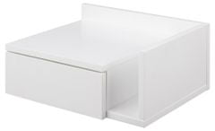 Design Scandinavia Noční stolek Ashlan, 40 cm, bílá