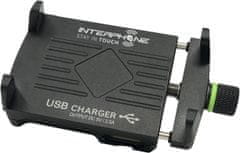 Interphone držák na řídítka CRAB EVO ALU USB černá
