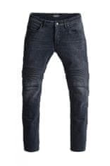 PANDO MOTO kalhoty jeans KARL DEVIL 9 washed černé 34