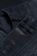 PANDO MOTO kalhoty jeans KARL DEVIL 9 Extra short washed černé 30