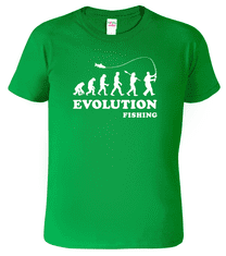 Hobbytriko Tričko pro rybáře - Fishing Evolution Barva: Středně zelená (16), Velikost: M