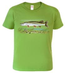 Hobbytriko Rybářské tričko - Štika obecná Barva: Béžová (51), Velikost: S