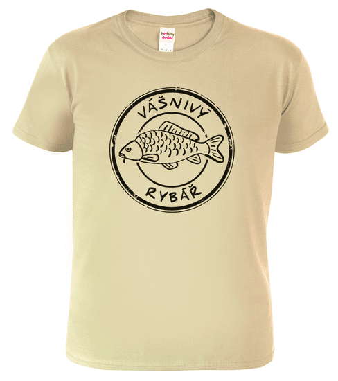 Hobbytriko Tričko pro rybáře - Vášnivý rybář (černý potisk) Barva: Apple Green (92), Velikost: S