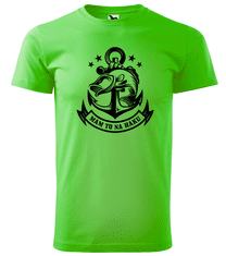 Hobbytriko Tričko pro rybáře - Mám to na háku (černý potisk) Barva: Apple Green (92), Velikost: 4XL