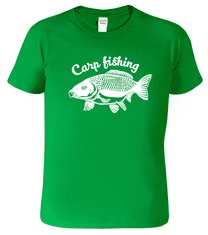 Hobbytriko Rybářské tričko - Carp Fishing Barva: Středně zelená (16), Velikost: L