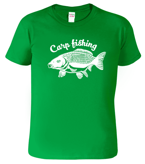 Hobbytriko Rybářské tričko - Carp Fishing Barva: Středně zelená (16), Velikost: S