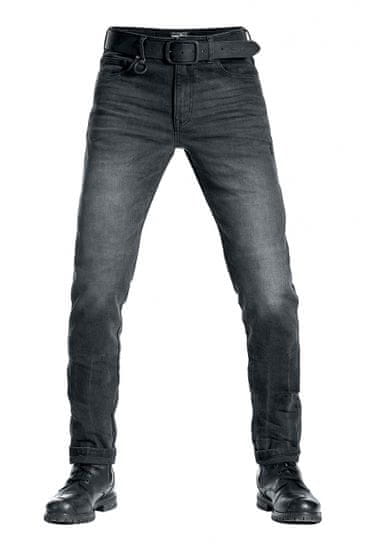 PANDO MOTO kalhoty jeans ROBBY COR 01 Extra short washed černé