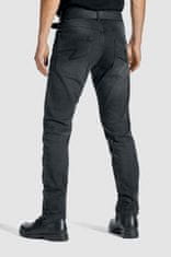 PANDO MOTO kalhoty jeans ROBBY COR 01 Long washed černé 36