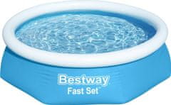 Bestway  Nafukovací bazén Fast Set, kartušová filtrace, 2,44m x 61cm