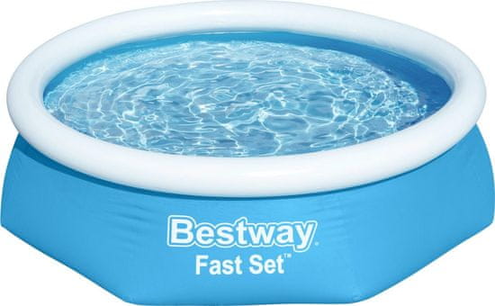 Bestway  Nafukovací bazén Fast Set, kartušová filtrace, 2,44m x 61cm
