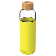 QUOKKA , Skleněná lahev na vodu Flow 660 ml | neon green