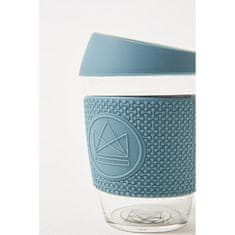 Neon Kactus , Skleněný hrnek na kávu, M, 340 ml | modrý