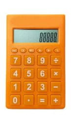 INTEREST Kapesní tenká ekonomická kalkulačka. Barva oranžová.