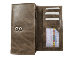 Dailyclothing Dámská kožená peněženka Loranzo - hnědá 732