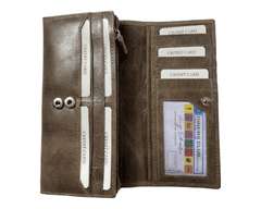Dailyclothing Dámská kožená peněženka Loranzo - hnědá 751
